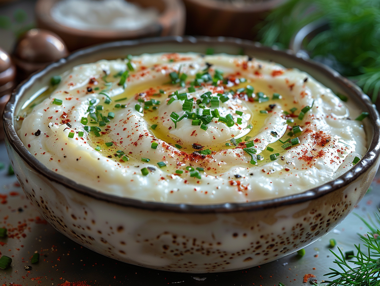 Labné, Fromage aromatisé., fait maison au Cèdre, restaurant libanais à Nantes
