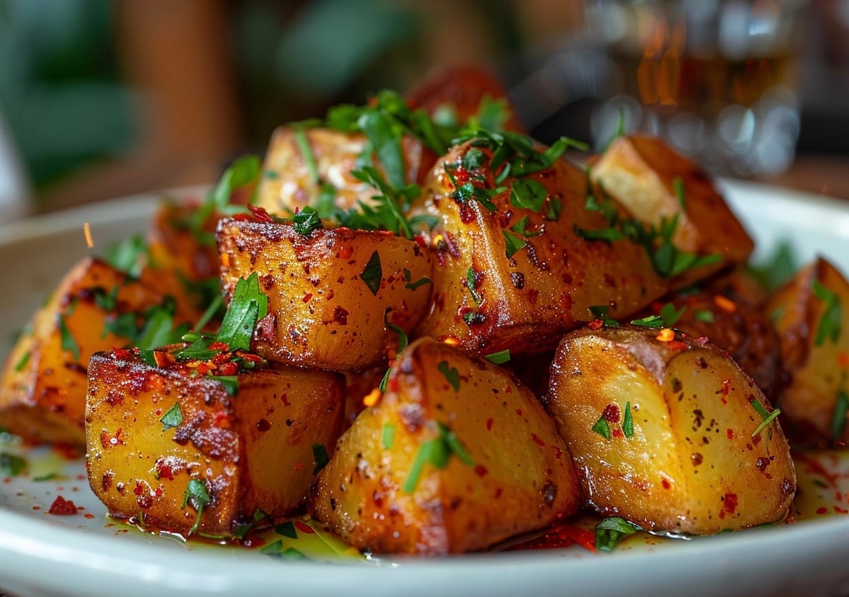 Patatahara, Pommes de terre épicées., fait maison au Cèdre, restaurant libanais à Nantes