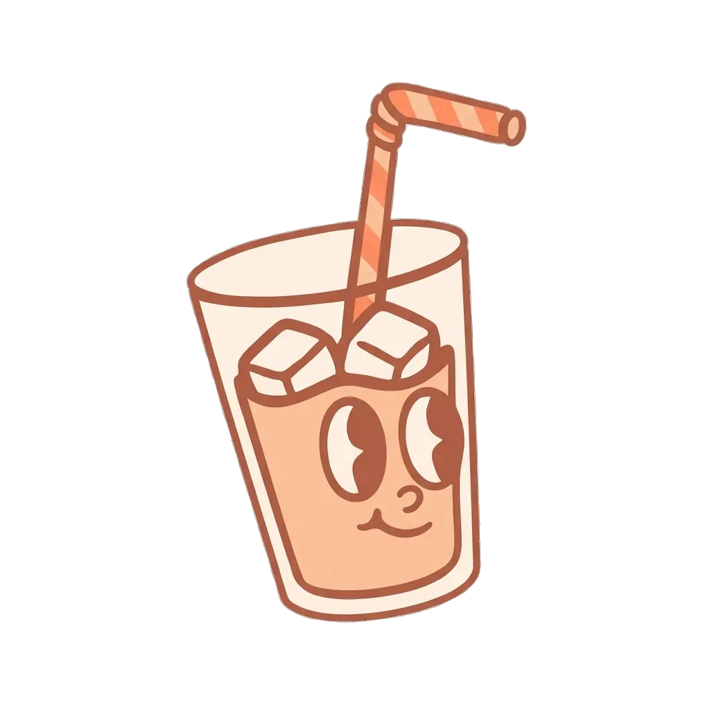 Mascotte verre kawaii