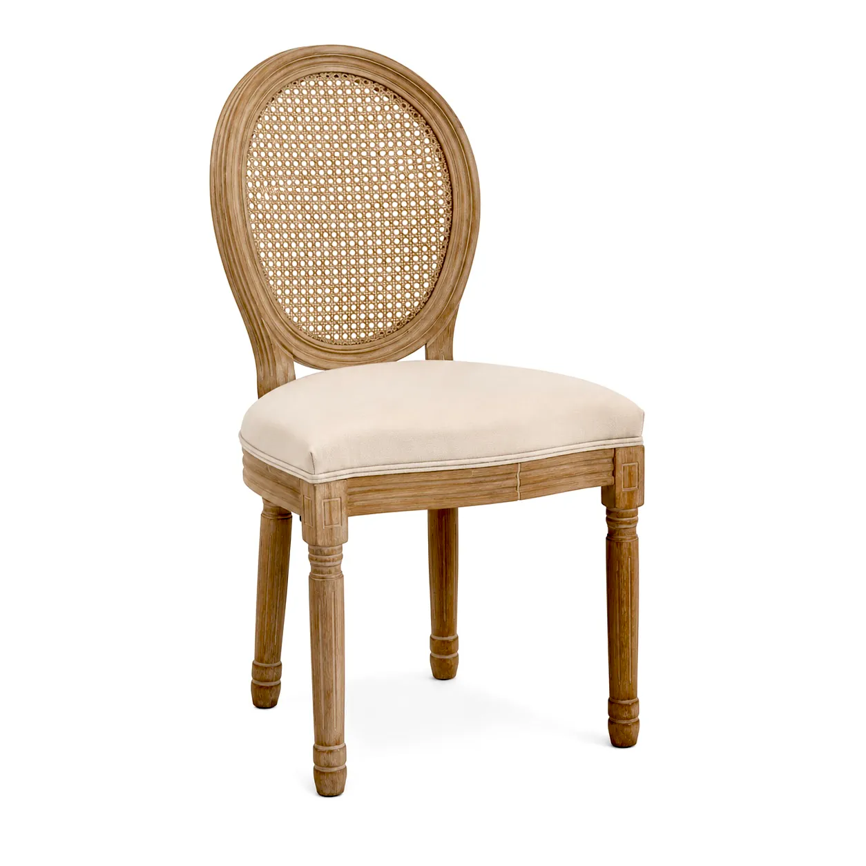 Chaise en bois médaillon