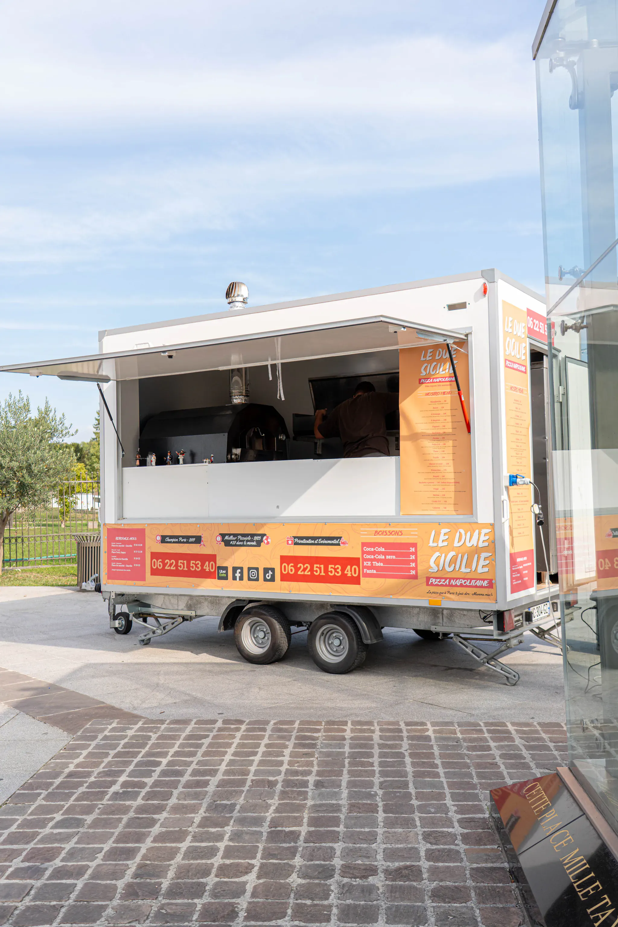 Food truck Le Due Sicilie en prestation