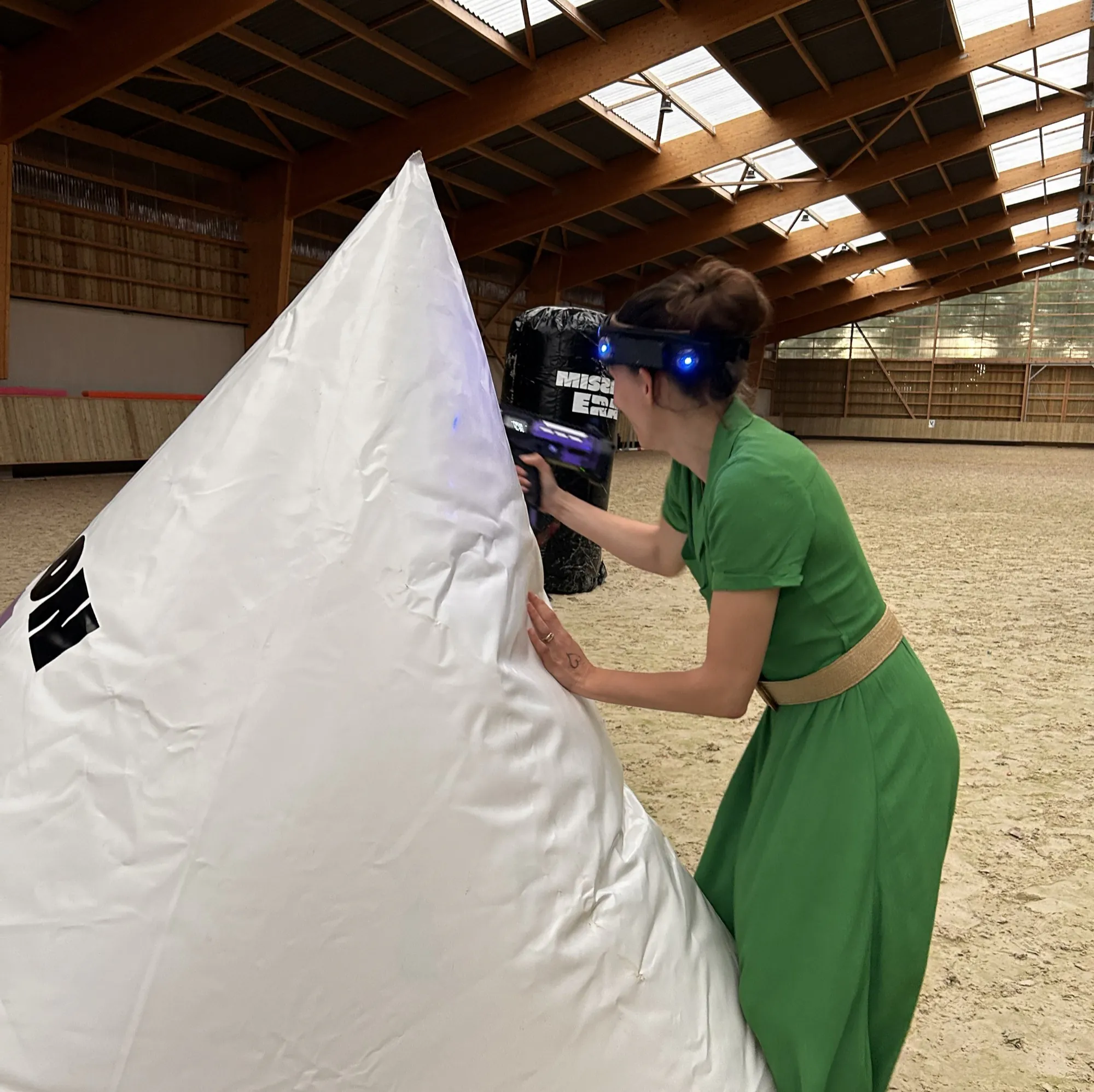 Adhérents en tournoi Krun Game sur sable dans un centre équestre, Mission Era — photo 4