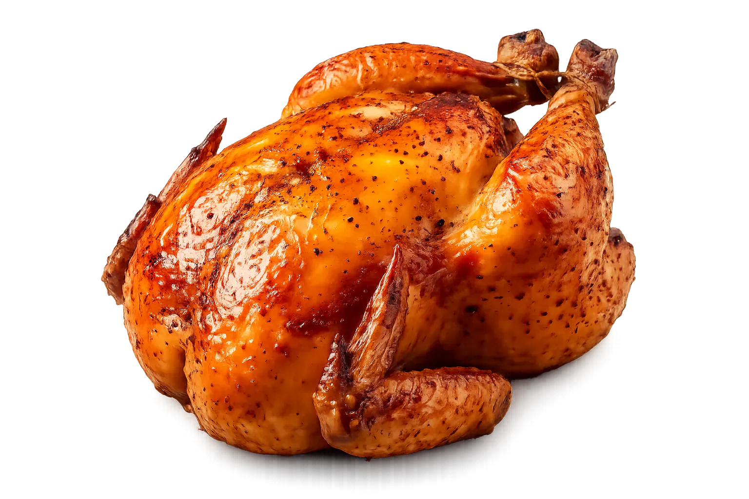 Poulet standard entier rôti à la broche
