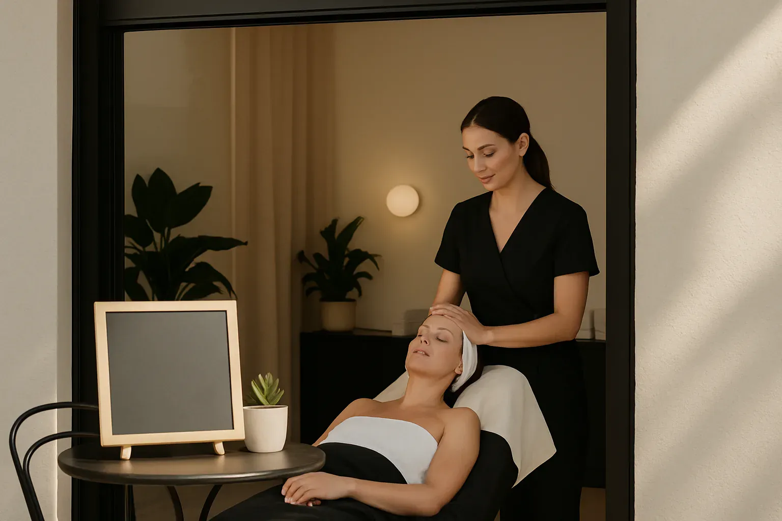 Illustration du rythme des soins du visage au fil des semaines