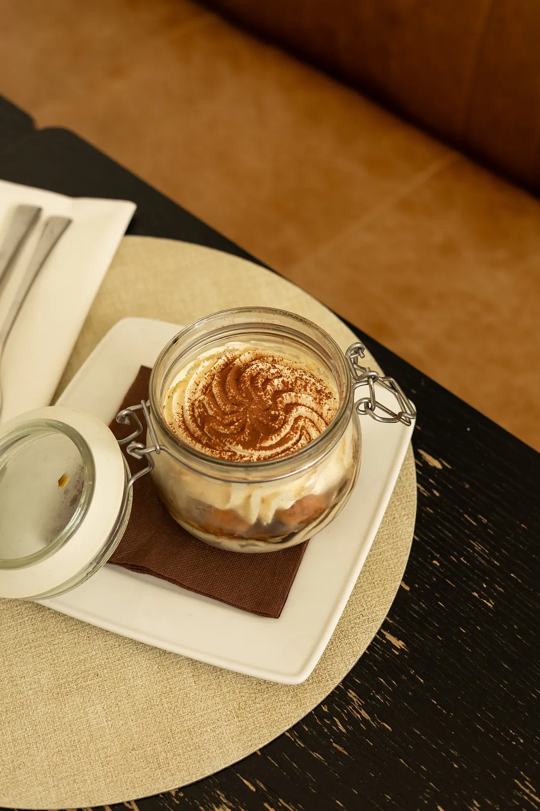 Tiramisu servi en bocal