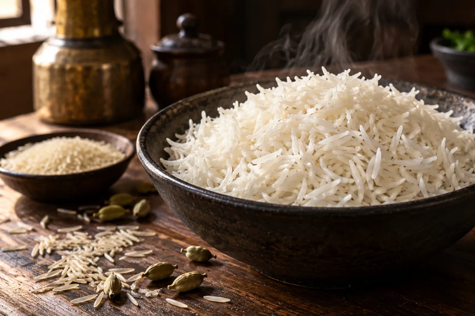 Illustration : Pourquoi le riz basmati en cuisine indienne ? Grain long, parfum et safran : le guide du riz indo-pakistanais