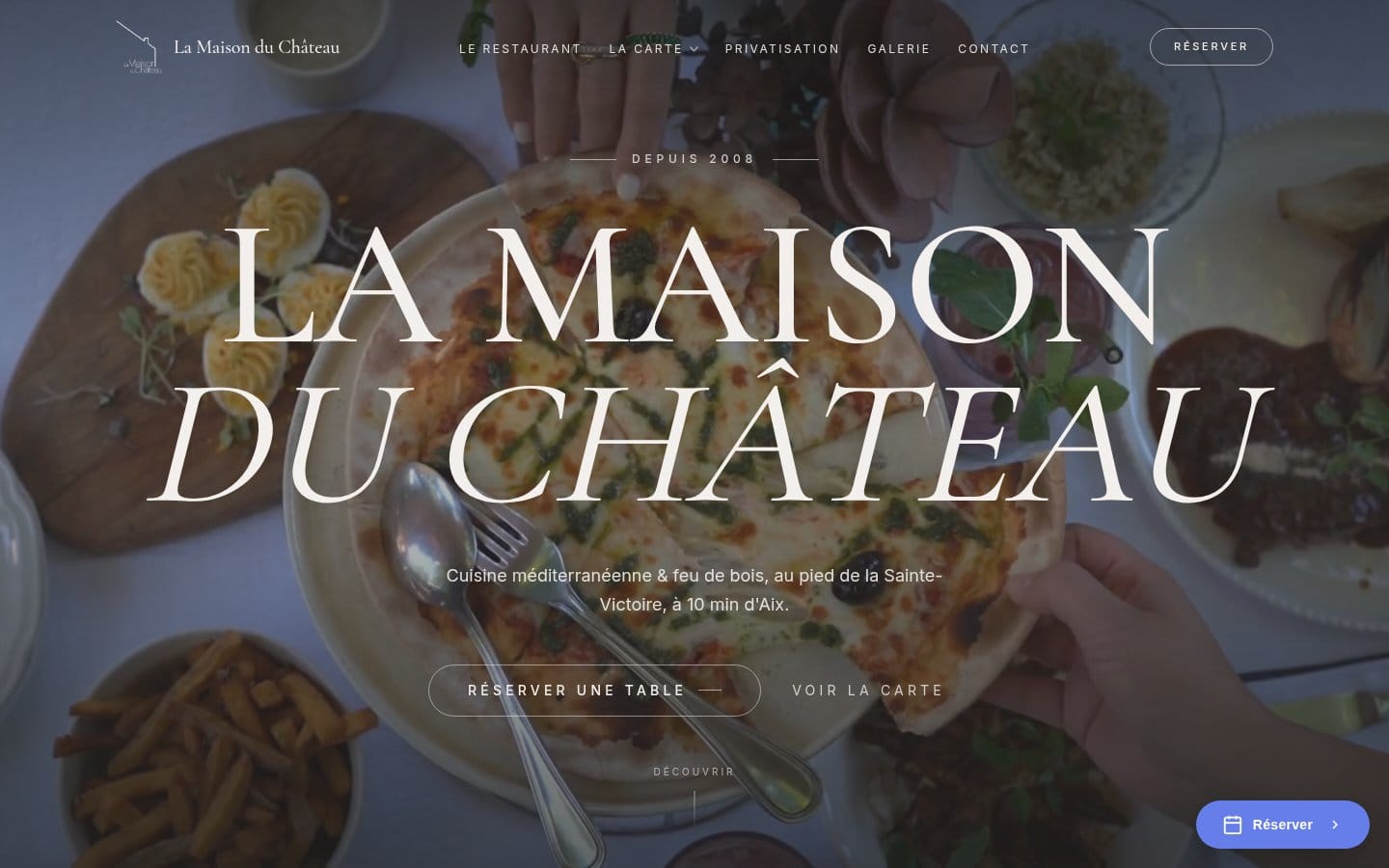 Site de La Maison du Château, réalisation Digiflow