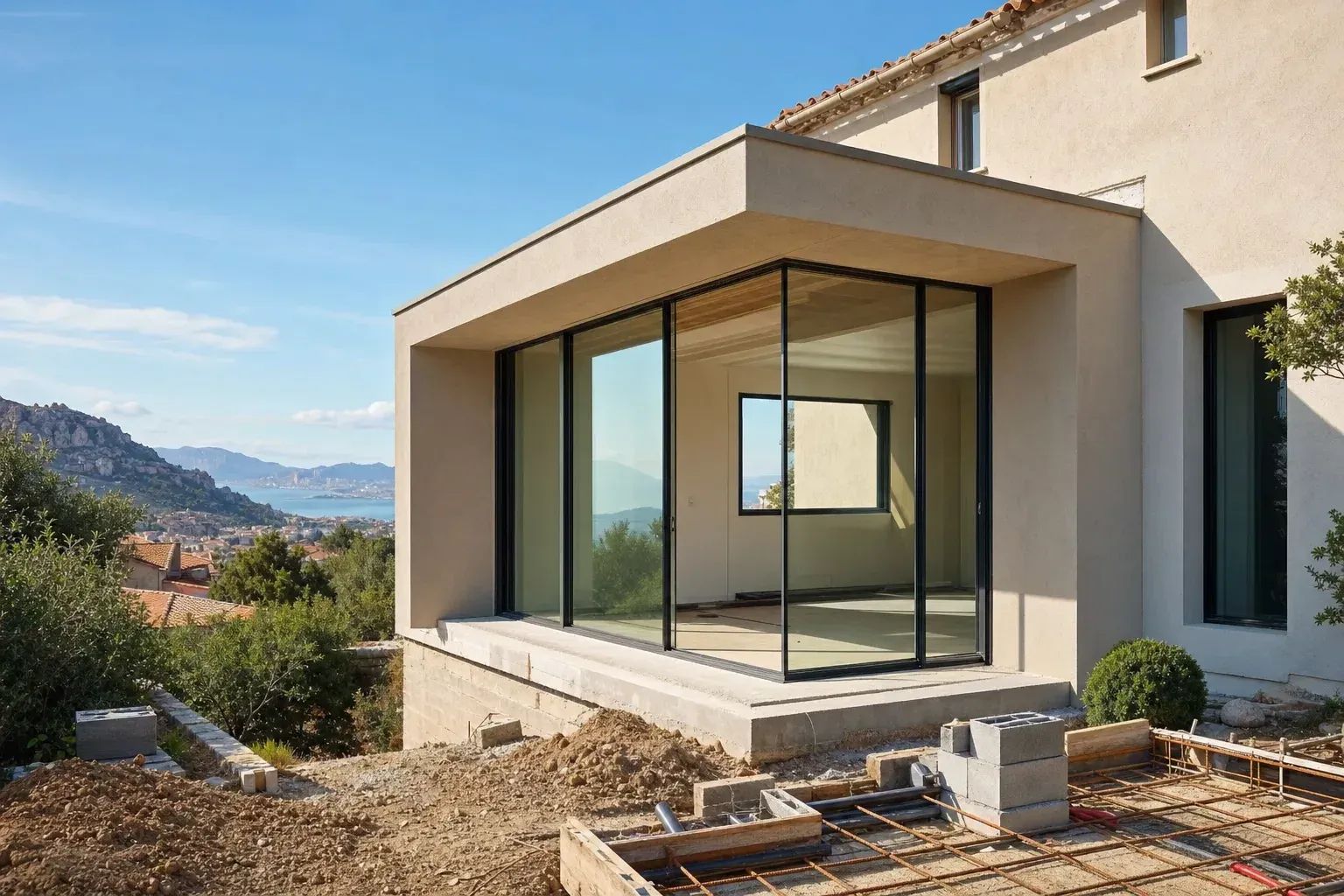 Extension accolée à une maison individuelle en Provence : quelle surface sans permis de construire