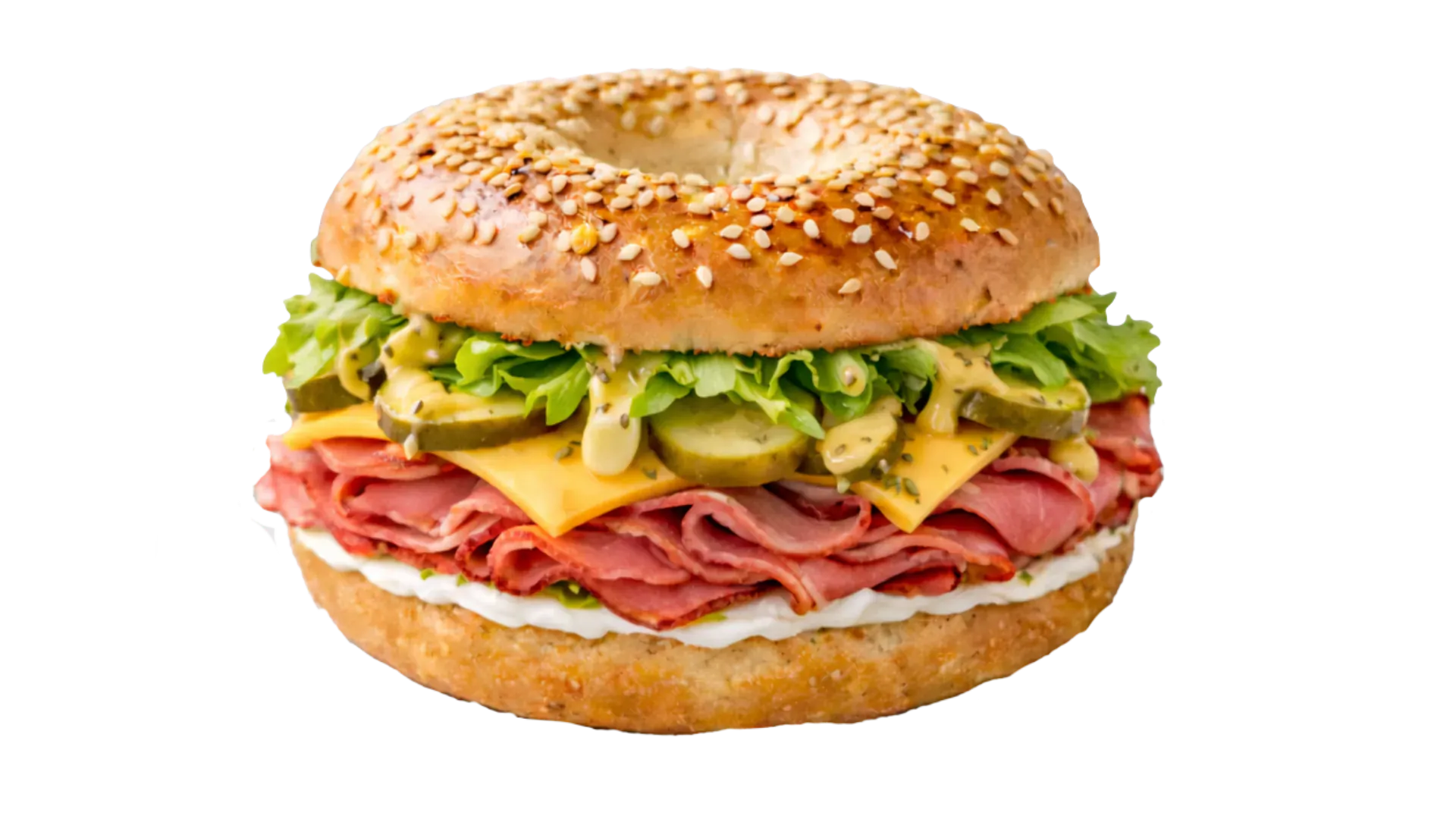 Bagel New Yorkeur façon NYC avec ingrédients frais et garnitures savoureuses - Maison Bagels