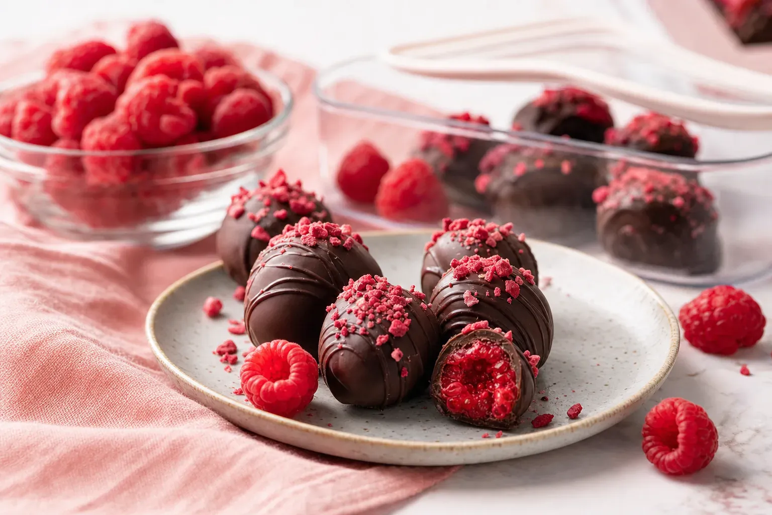 comment conserver des framboises enrobées de chocolat