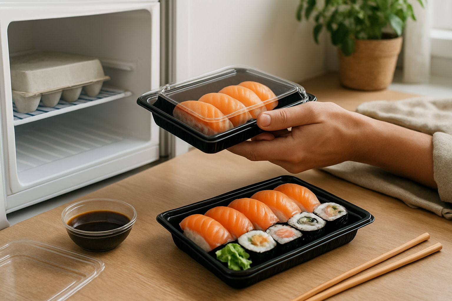 Sushis livrés à la maison : bien les conserver et les déguster