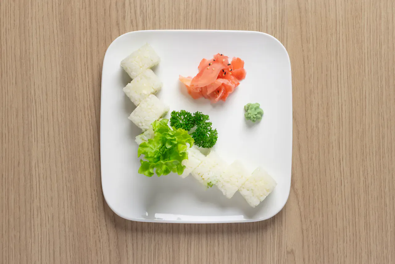 Salmon sashimi