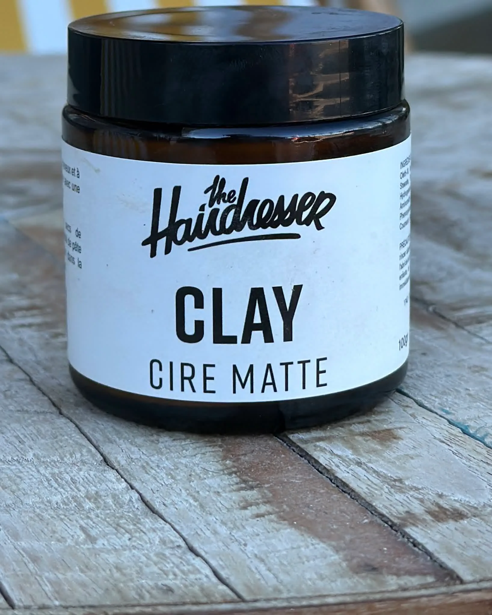 Pot de cire matte Clay, gamme The Hairdresser