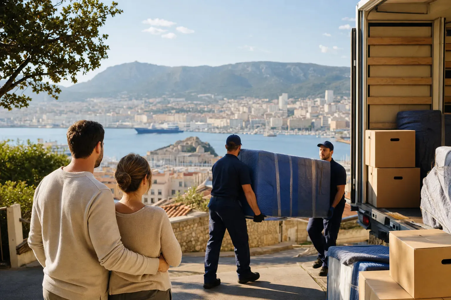 Illustration : vérifier les avis et la fiabilité d'un déménageur à Toulon avant de signer
