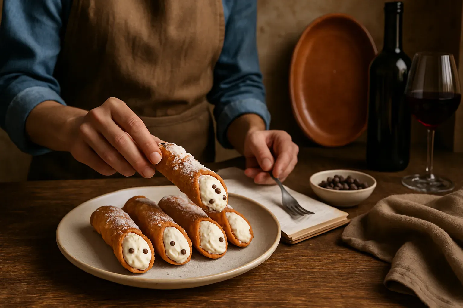 Illustration : Comment reconnaitre un bon cannoli sicilien