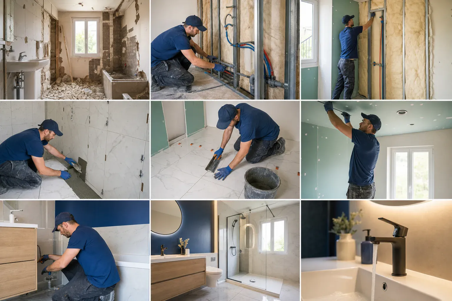 Comment se passe une rénovation de salle de bain : le déroulé étape par étape