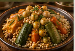 Couscous au blé d'orge végétarien