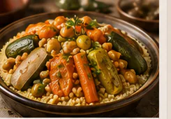Couscous traditionnel végétarien