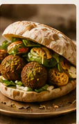Sandwich falafel maison