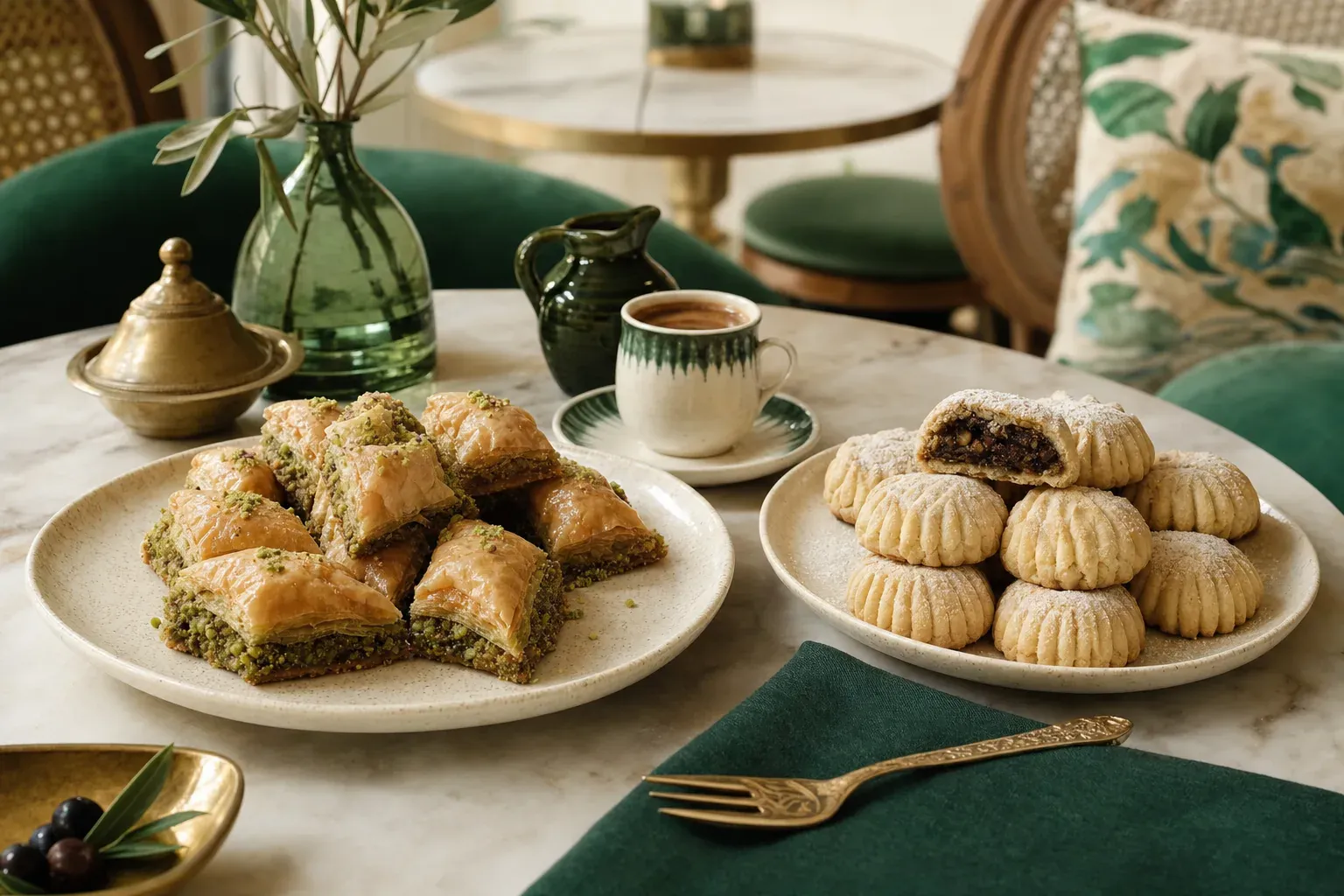 différence entre baklawa et maamoul