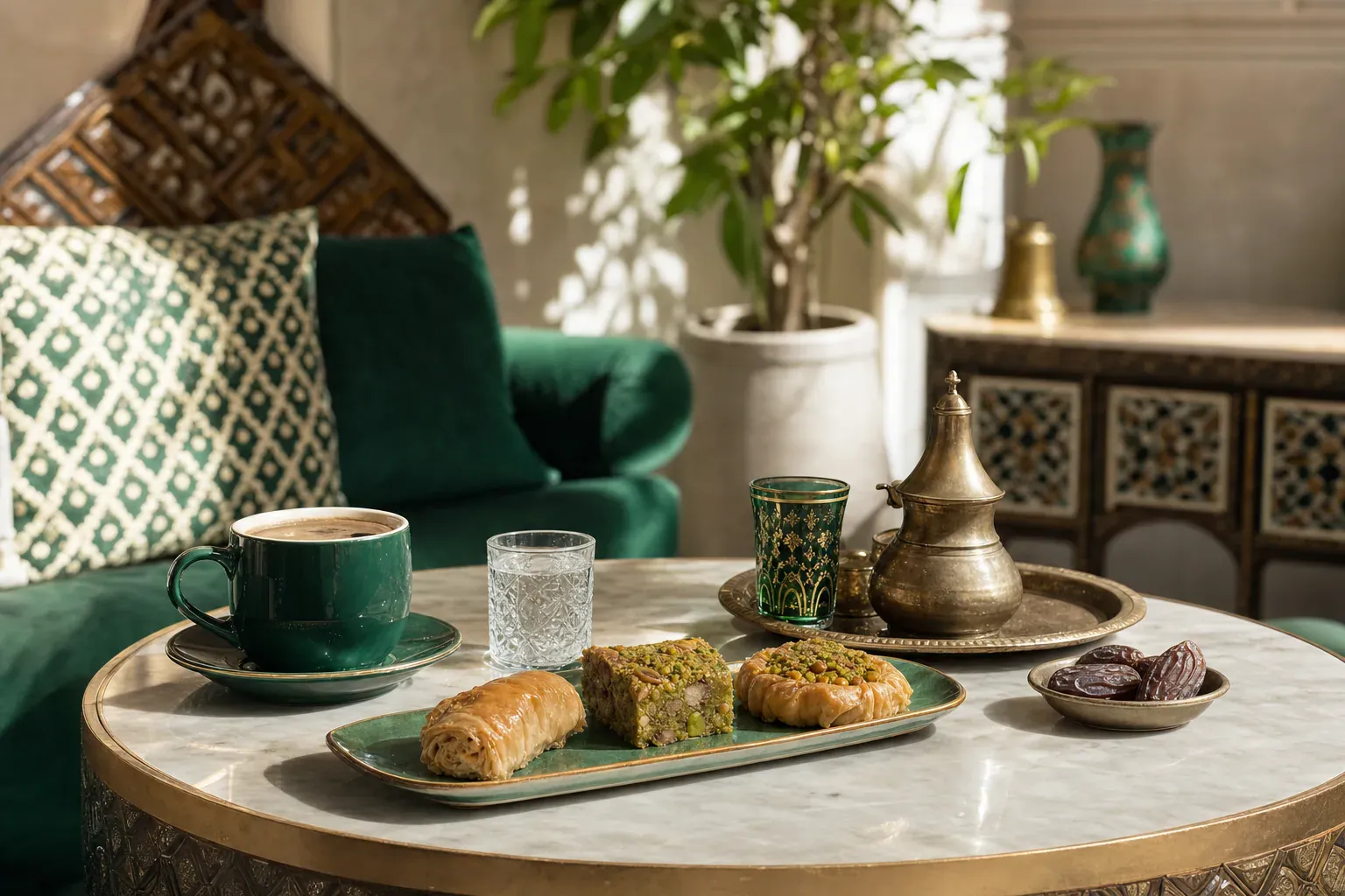 que boire avec une patisserie orientale