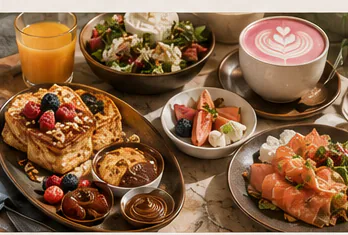 Brunch gourmand et moderne