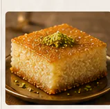 Basbousa, gâteau de semoule moelleux