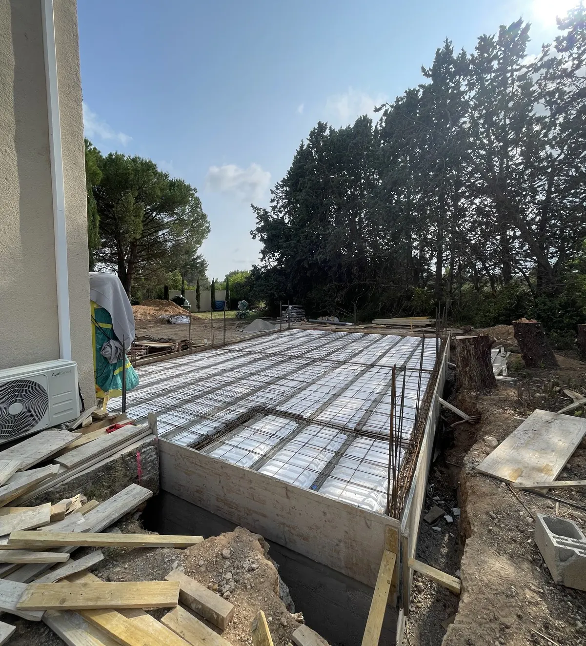Plancher en poutrelles et hourdis