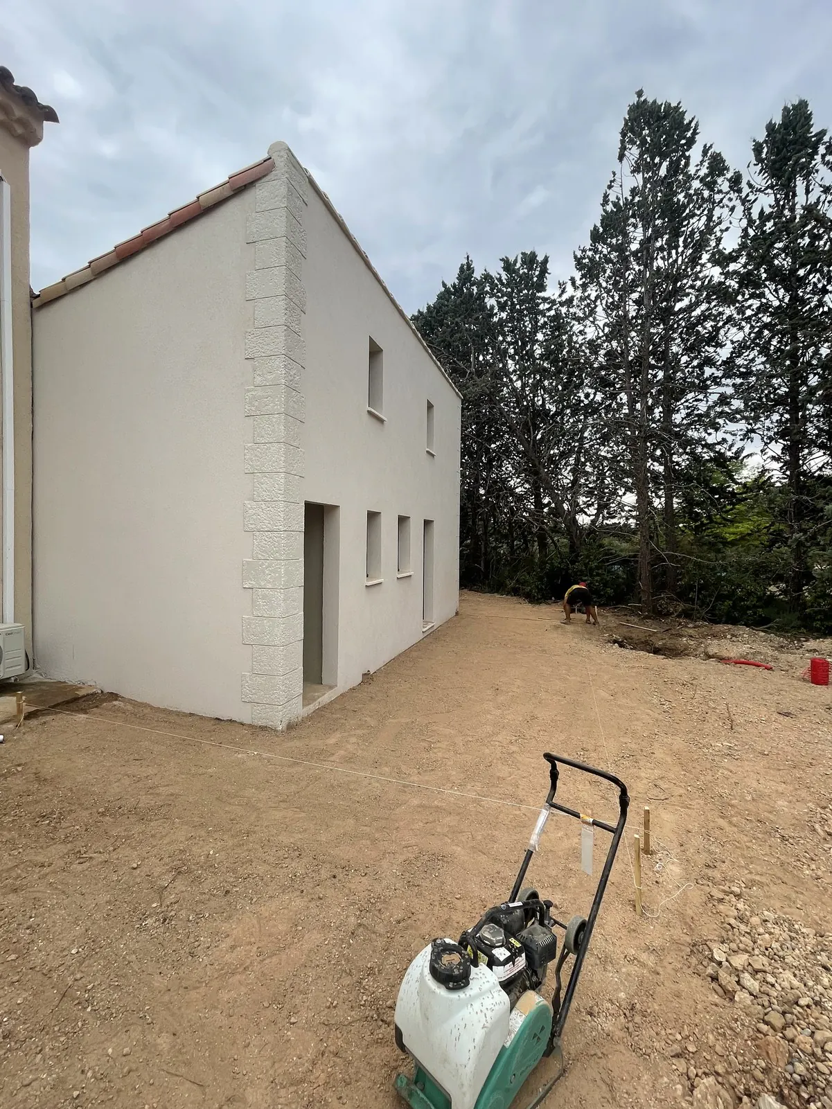 Pignon de l'extension terminée