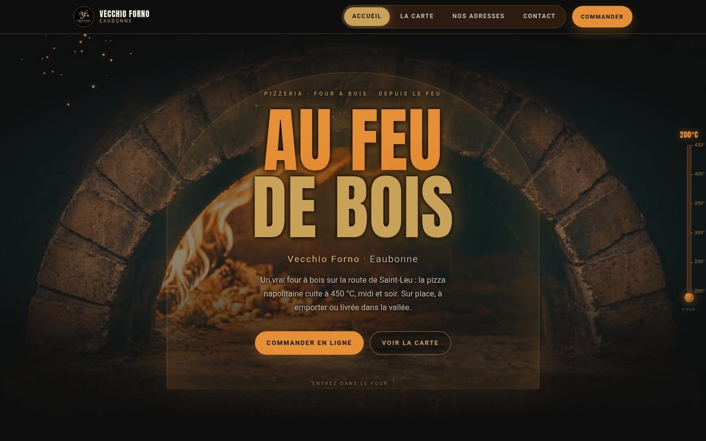 Site de Vecchio Forno Eaubonne, réalisation Digiflow