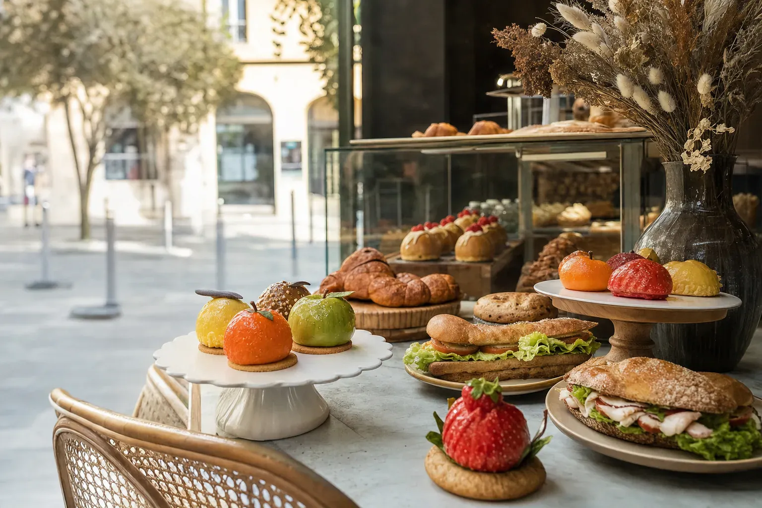 Pâtisserie trompe-l'œil en forme de citron coupé, révélant un cœur crémeux, à Aix-en-Provence