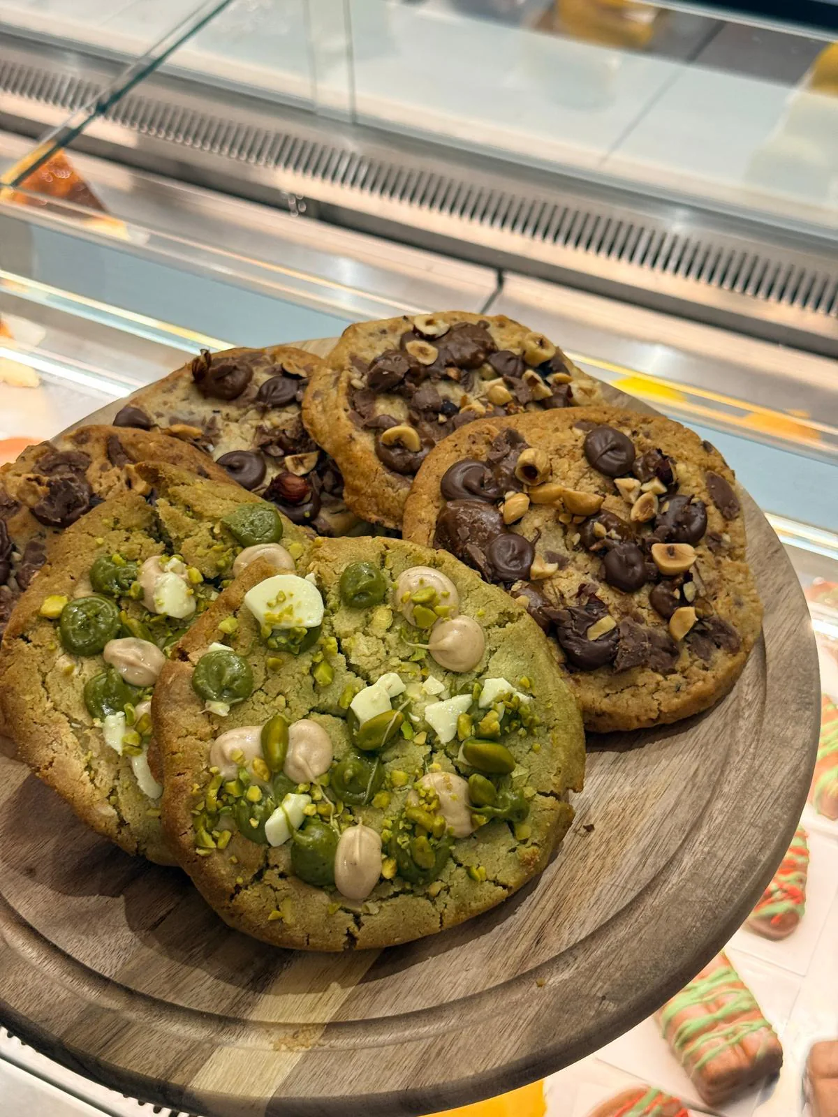 Cookies signature en vitrine