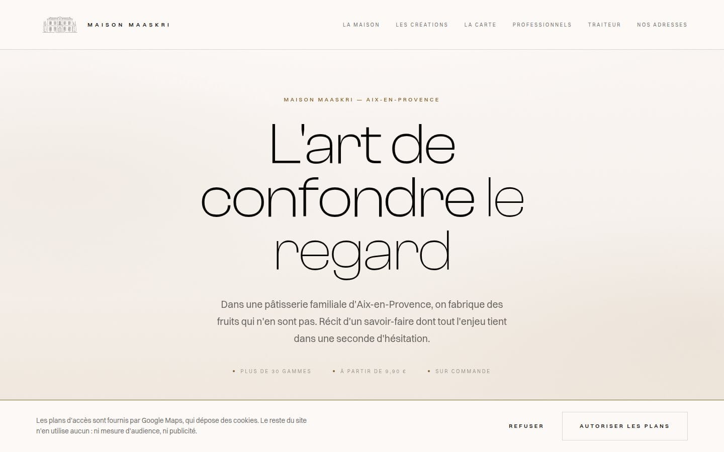 Site de Maison Maaskri, réalisation Digiflow