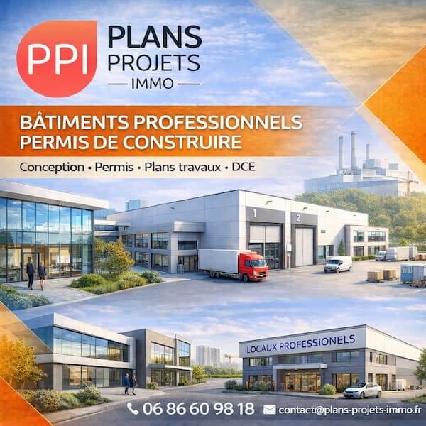 🏢 Projets professionnels, Plans & permis de construire