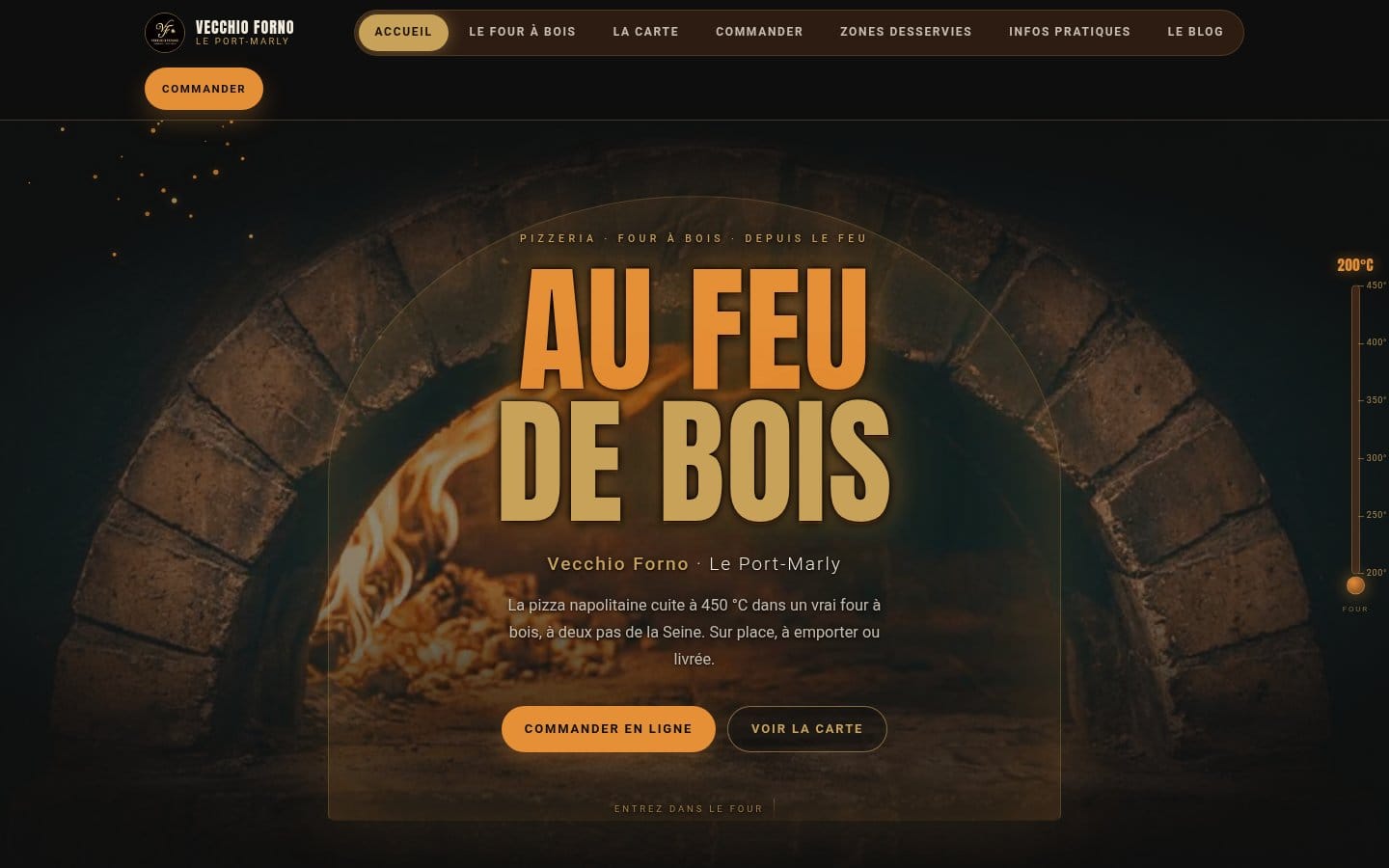 Site de Vecchio Forno Port Marly, réalisation Digiflow