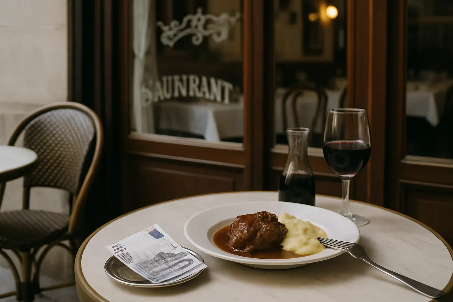 prix d'un repas dans un bouchon lyonnais