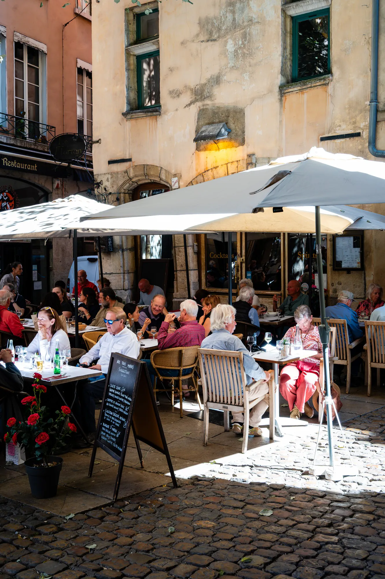 The terrace