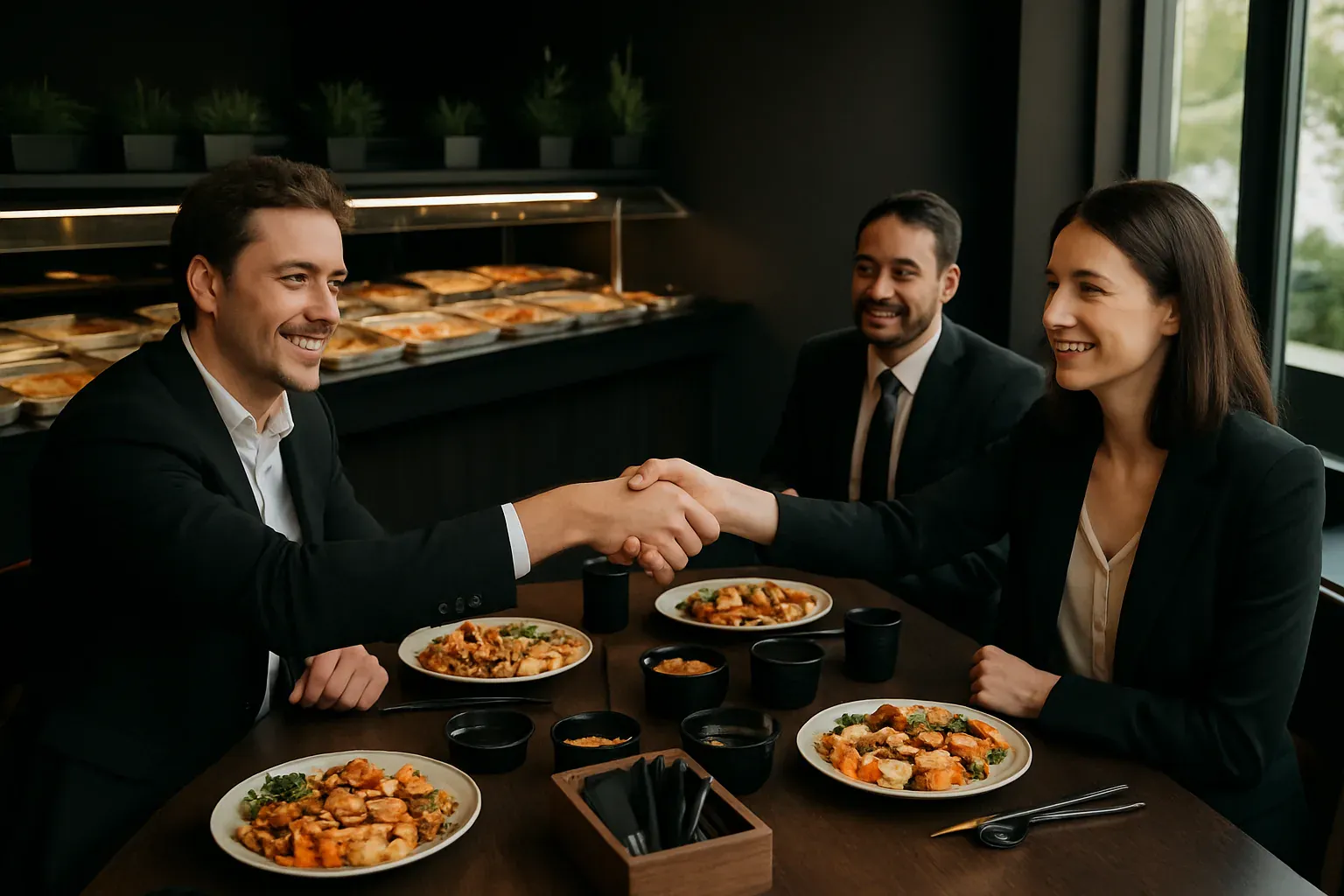 Illustration : organiser un repas d'entreprise au restaurant