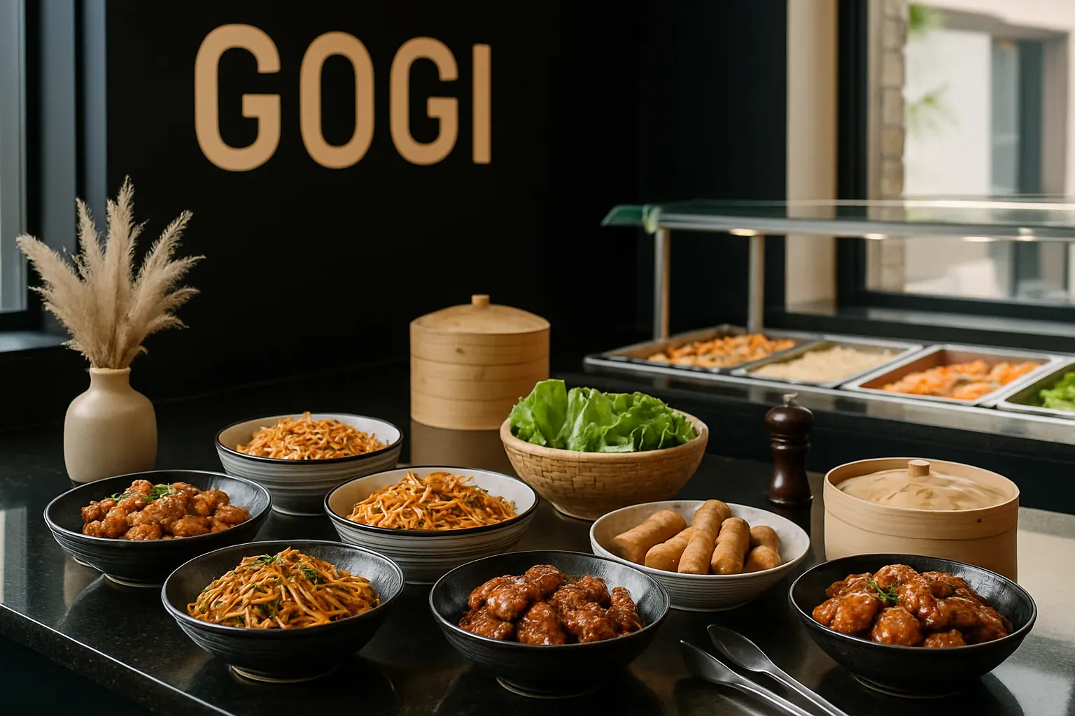 Illustration : ce qu'est un buffet asiatique halal