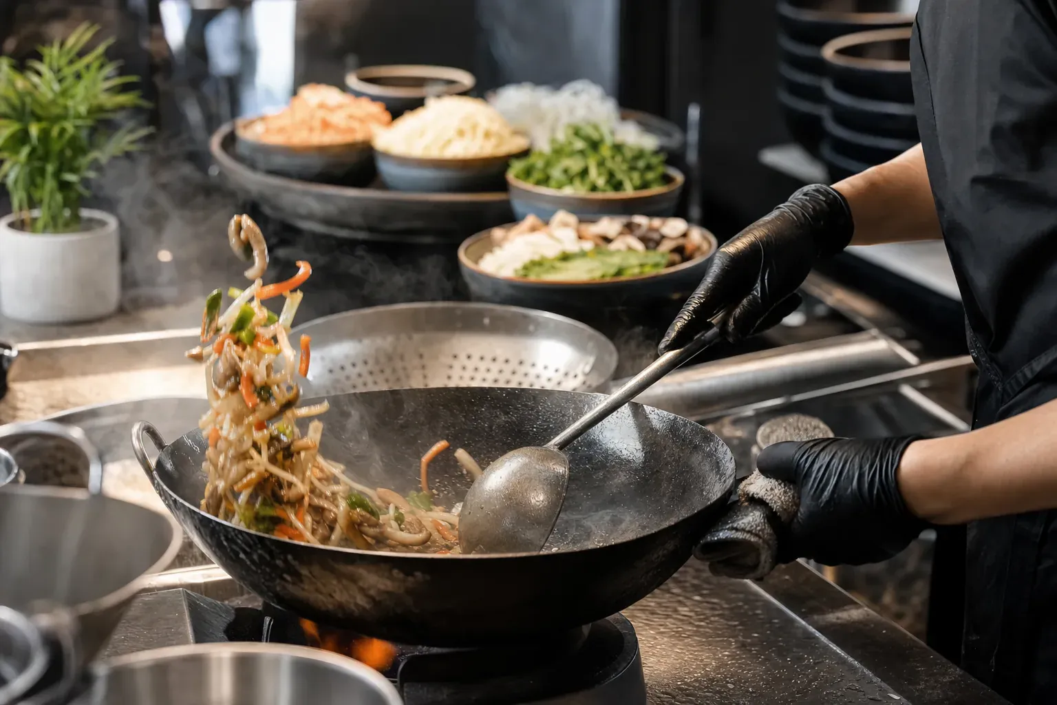 La cuisson au wok : d'où elle vient et pourquoi le feu vif change tout (le fameux « wok…