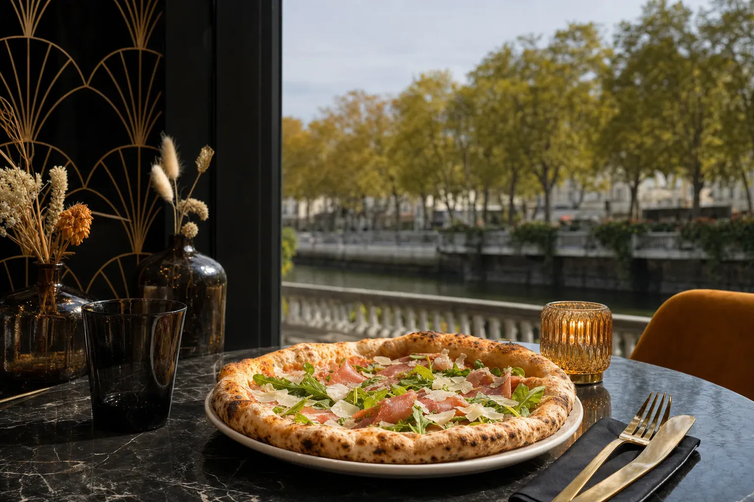 Illustration d'une pizzeria de quartier à Saint-Maur-des-Fossés