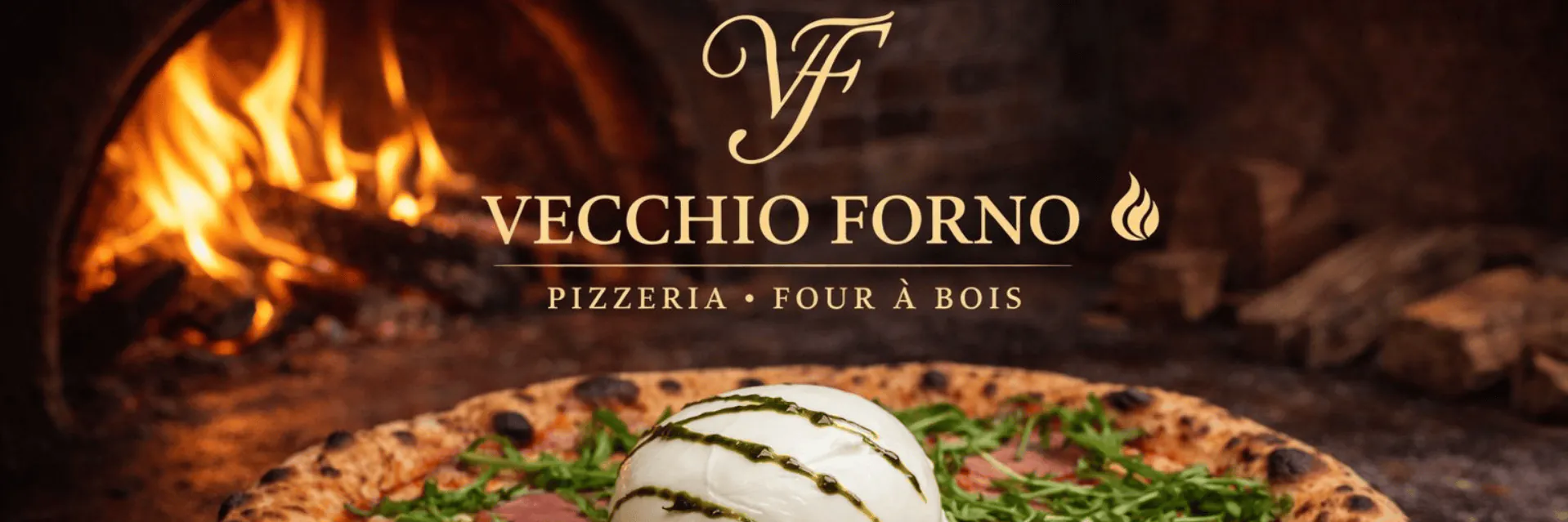 Four à bois Vecchio Forno en pleine chauffe