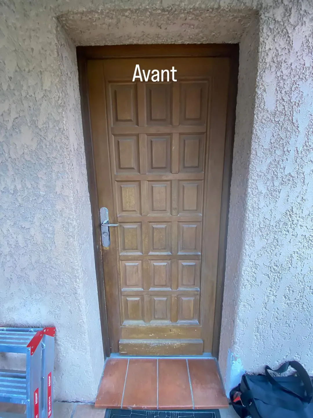 Avant : Pose de volets battants