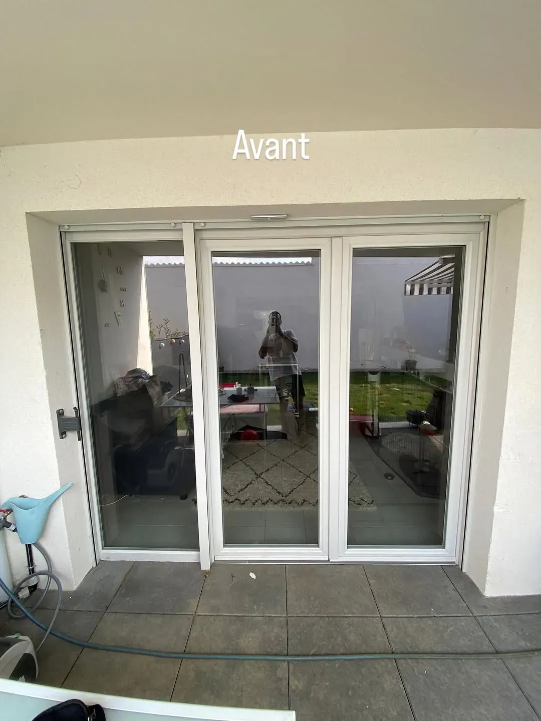 Avant : Pose de véranda aluminium