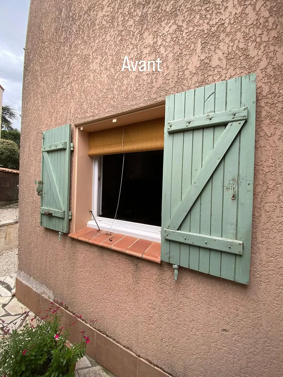 Avant : Installation portail coulissant