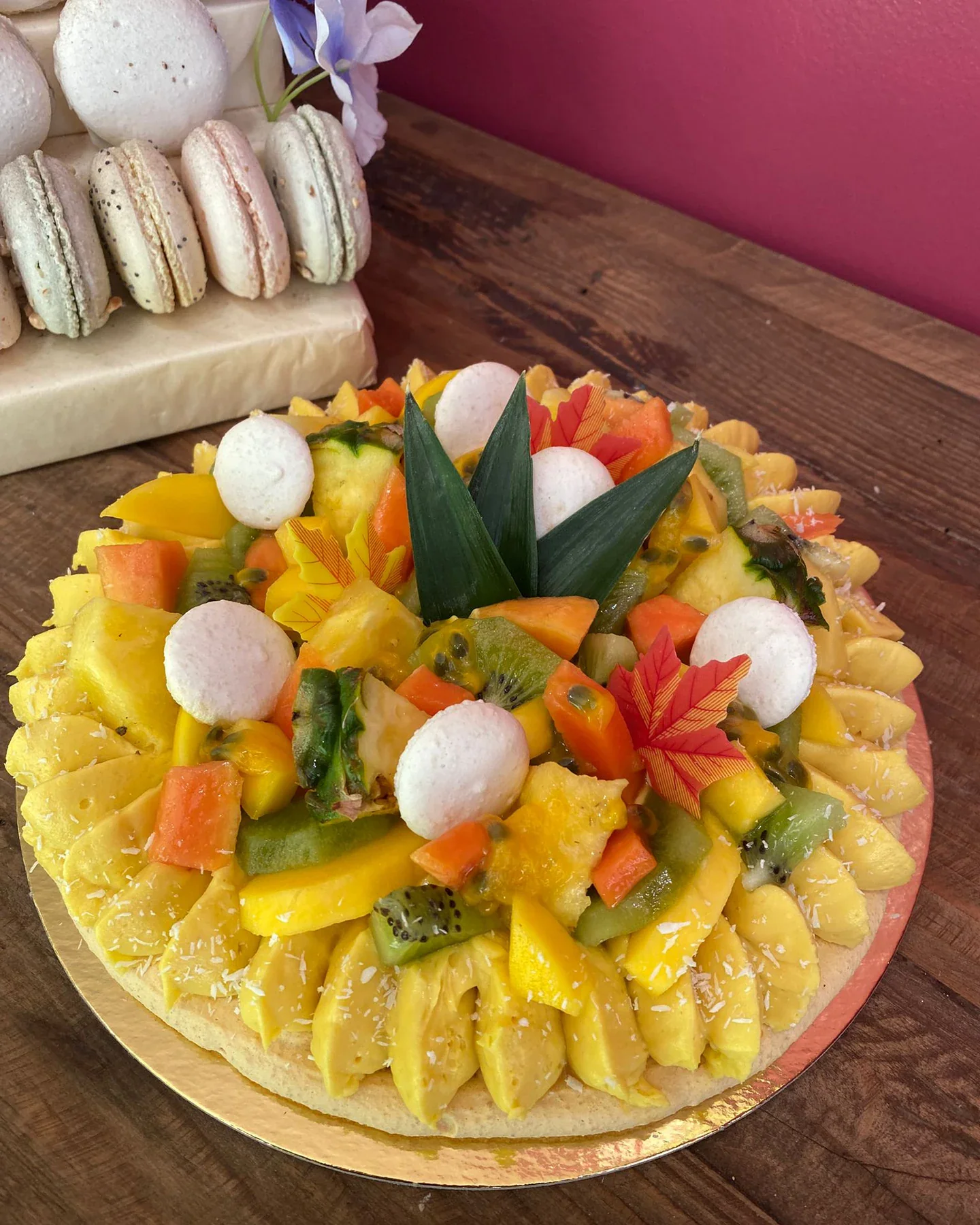 Tartes macaron aux fruits, Les Macarons de Caroline