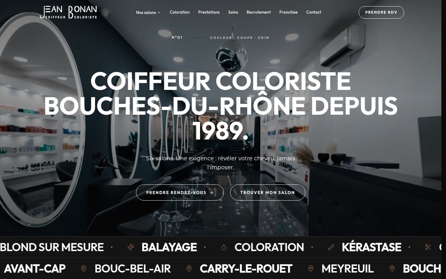 Site de Jean Bonan, réalisation Digiflow