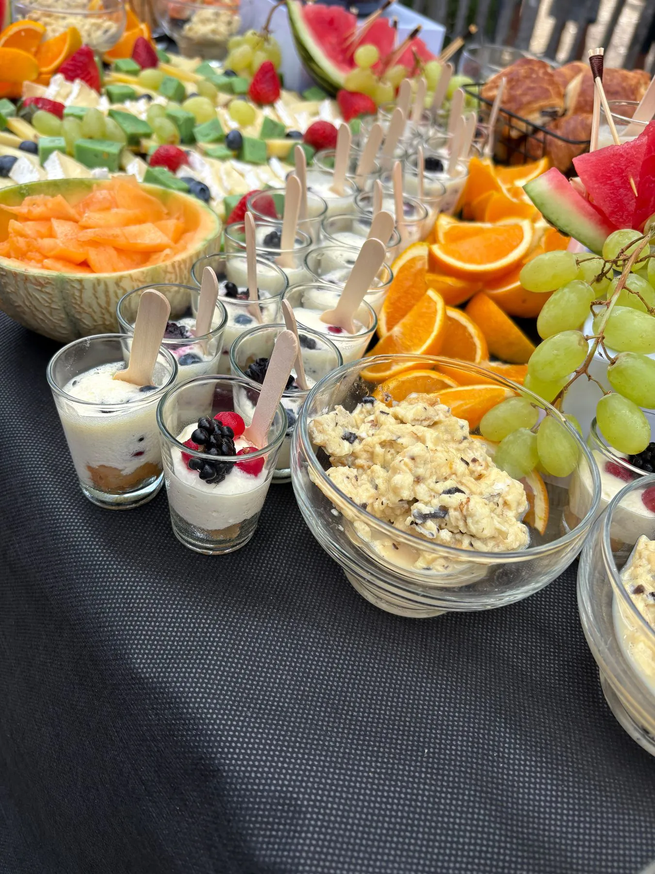 Fruits frais et verrines