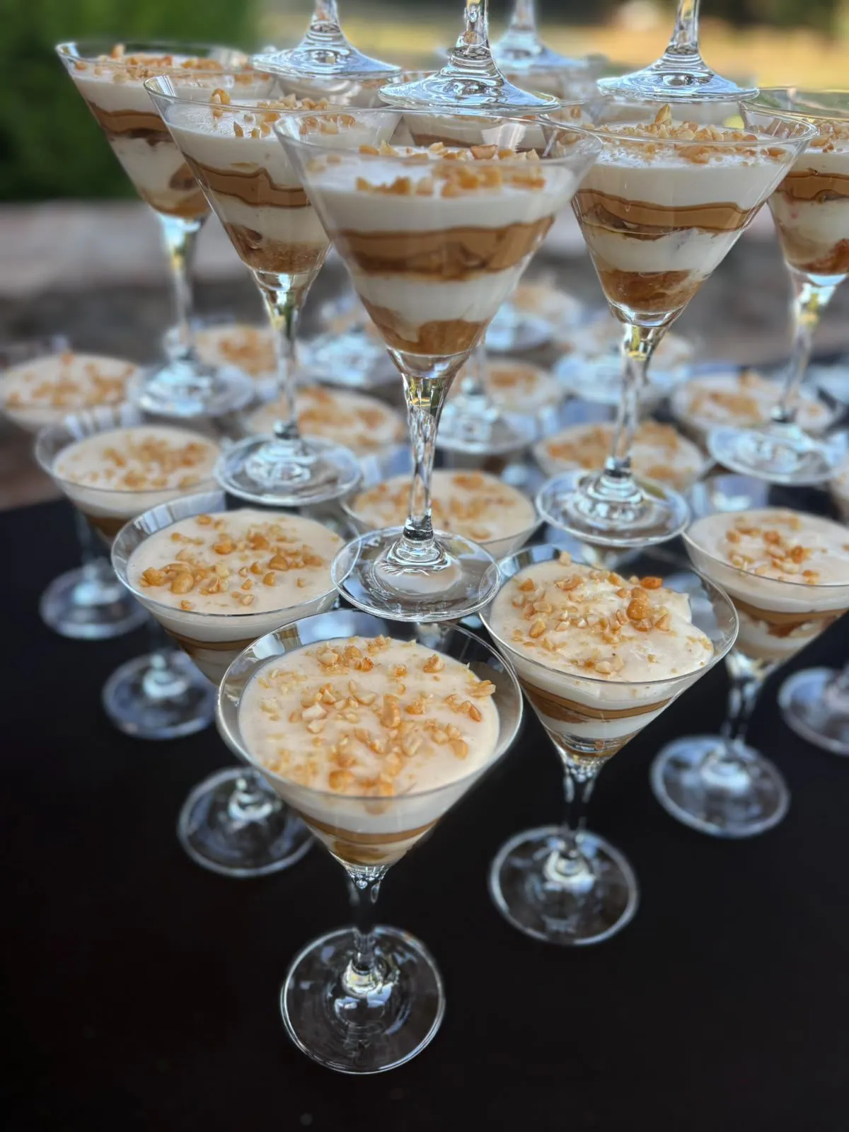 Cascade de tiramisu, vue rapprochée