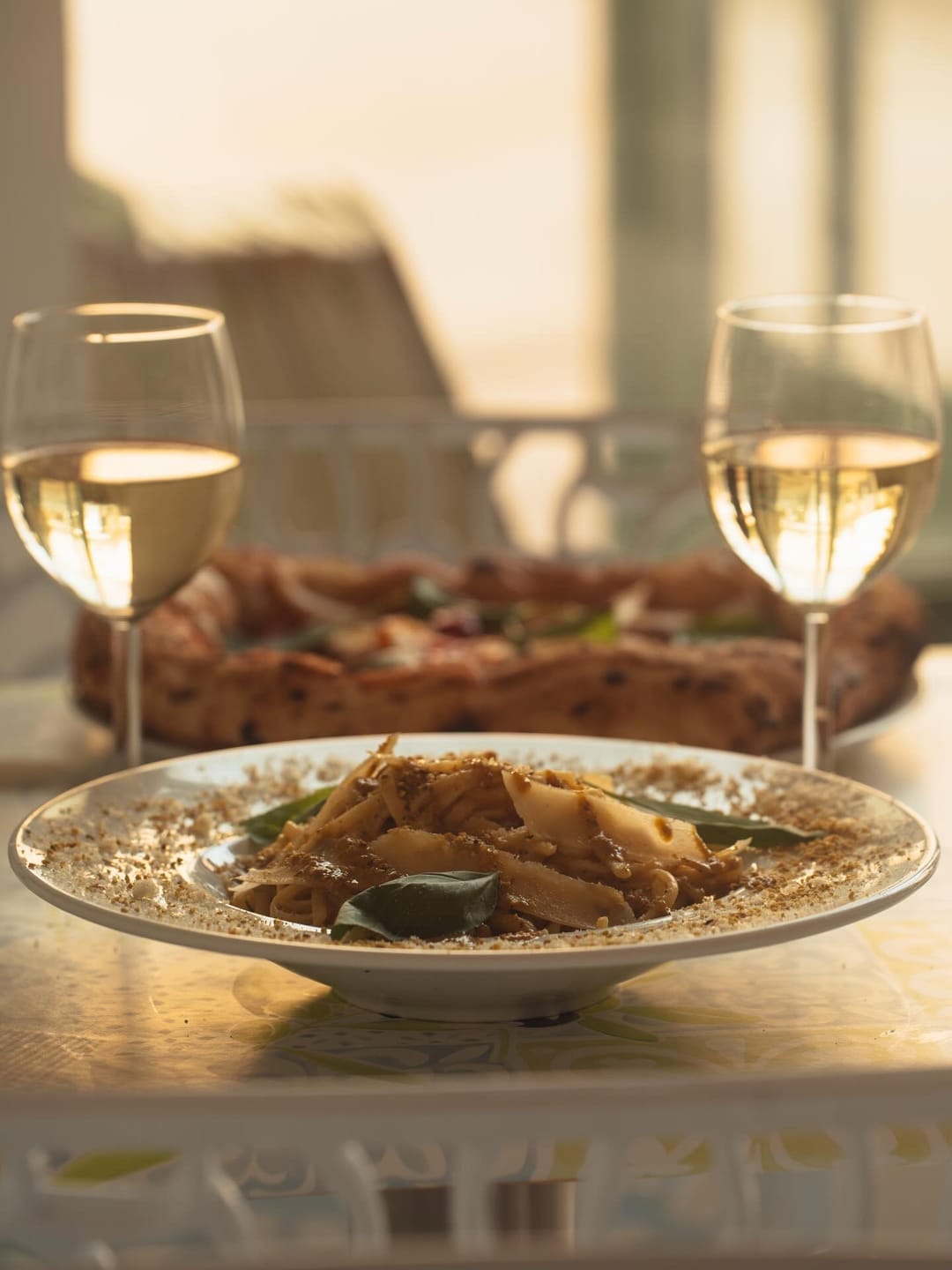Pasta · 9pm on the terrace